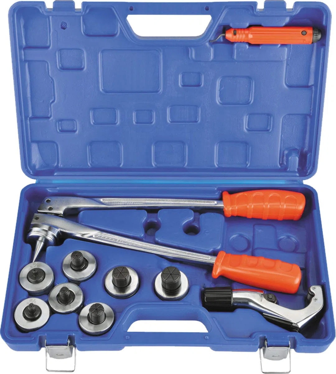 Expandidor y Ensanchador de Tubería con Cortatubos BT312 y Escariador BT207, para Tubos de 3/8" a 1-1/8", Incluye Cortatubos 7-42mm