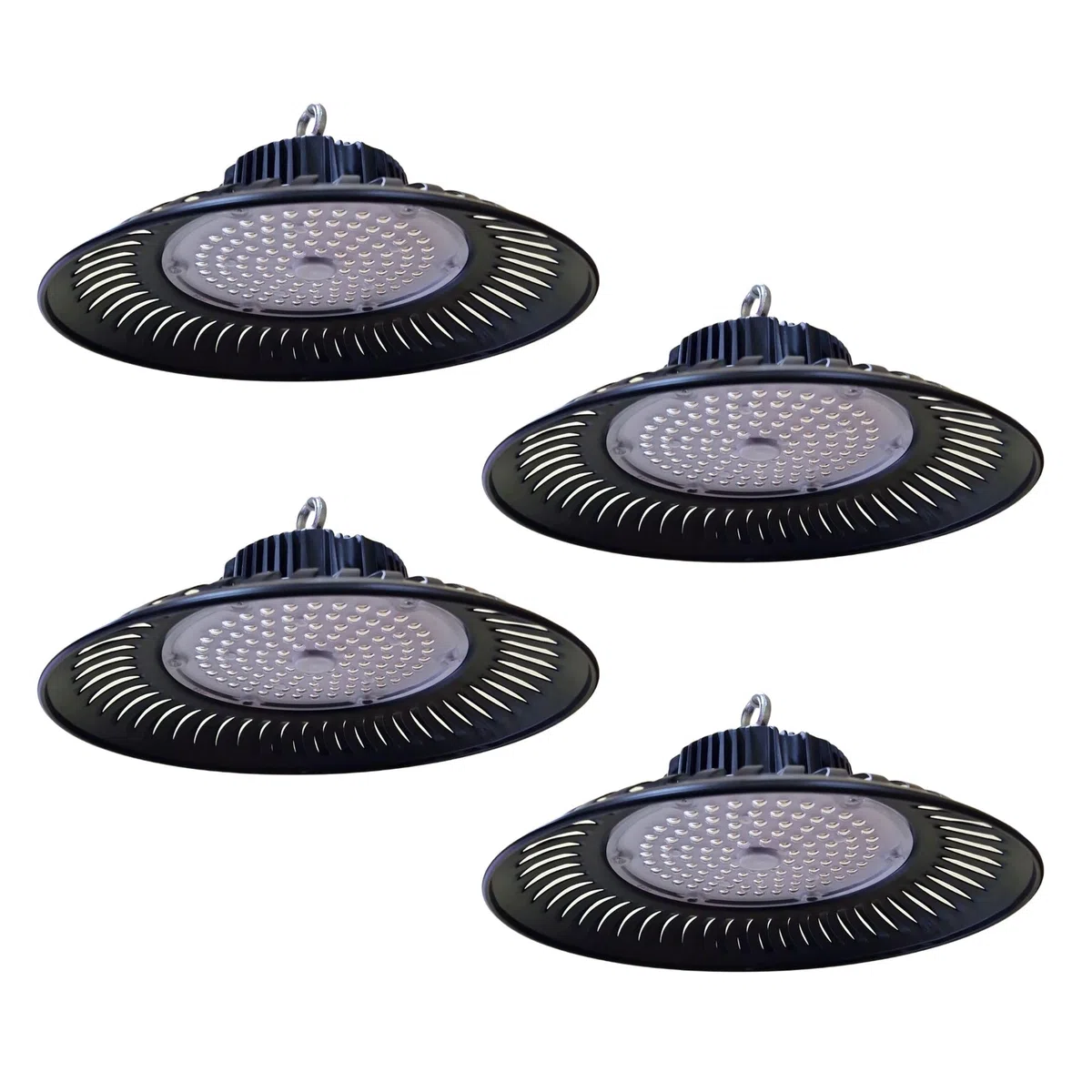 Jandei – 4 x Campana Industrial Led UFO ECO 200W (equivalente 1500W), 18000 LM, Lámpara Led Luz Blanca Fría 6000K, Superbrillante. Iluminación Nave, Taller, Garaje, Fábrica (1 Unidad)