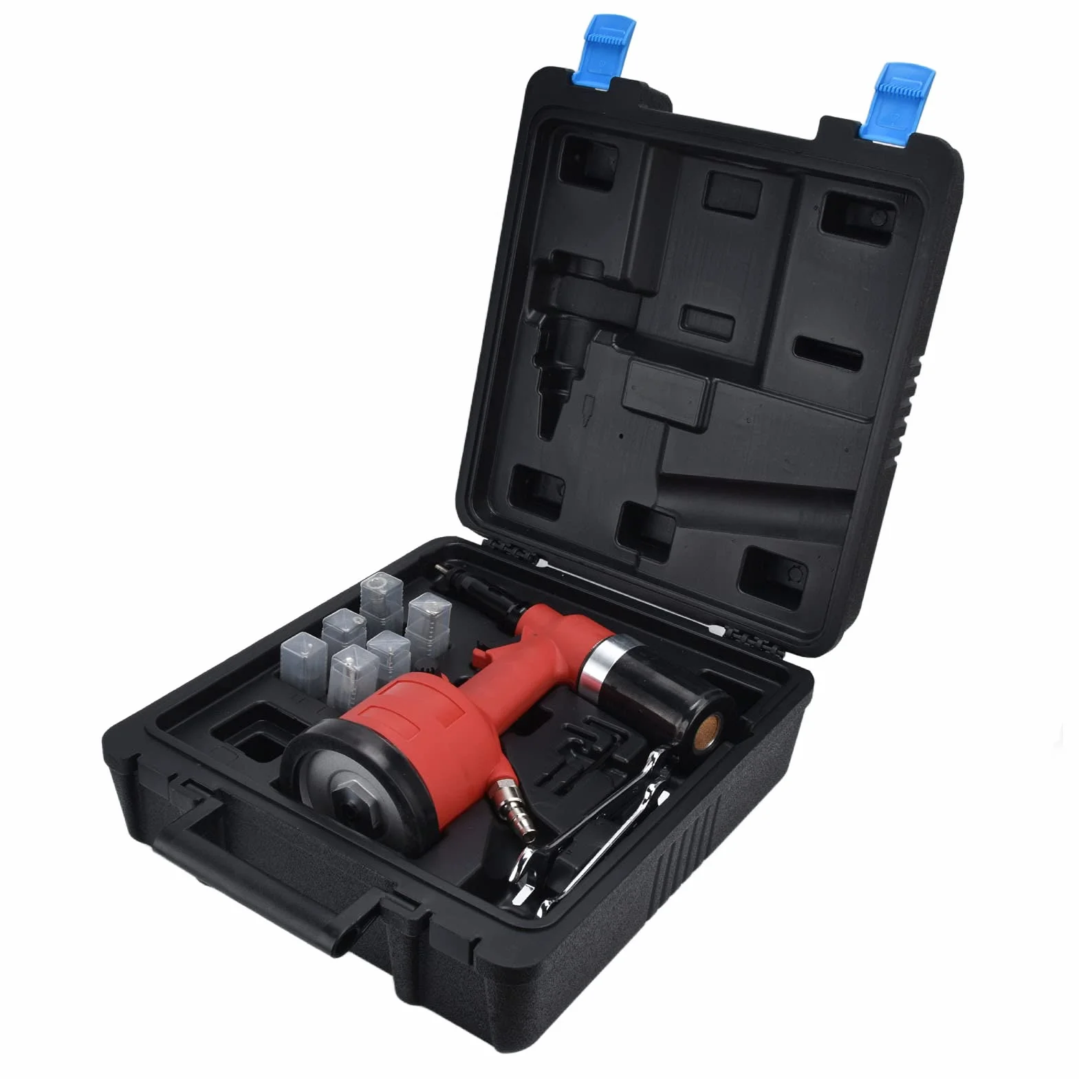 Kit De Ajuste De Tuercas De Remache Neumáticas G1 / 4, Pistola Remachadora Remachadora Neumática Profesional De Servicio Pesado, Herramienta Remachadora De Pistola Remachadora Para Tuercas M3-M12