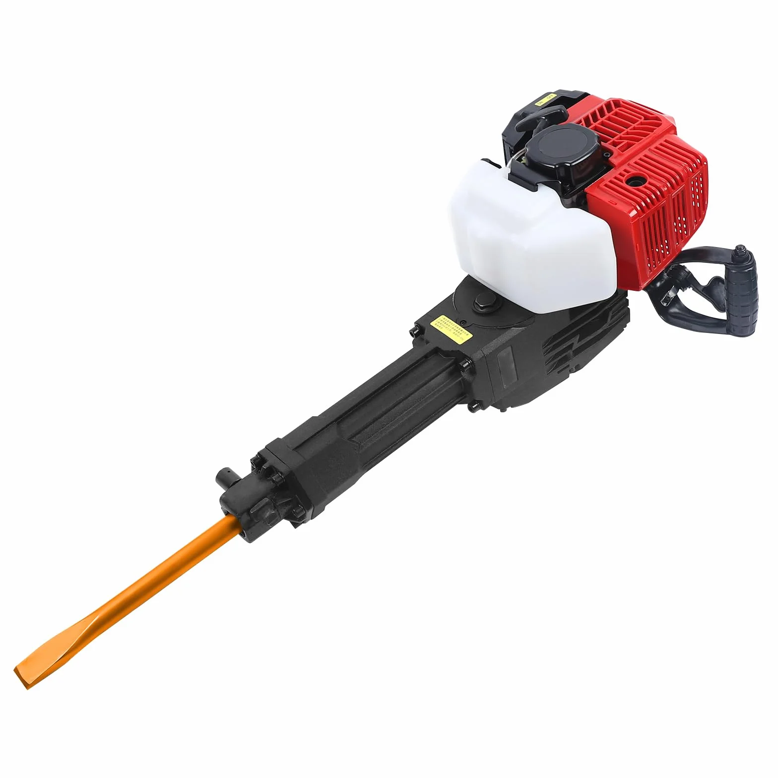 Martillo de demolición eléctrico, cincel para martillo de hormigón, herramienta trituradora de piedra, potente motor, cincel plano y puntual, para trabajos de pared y suelo, bajo ruido, 61 x 38,5 x