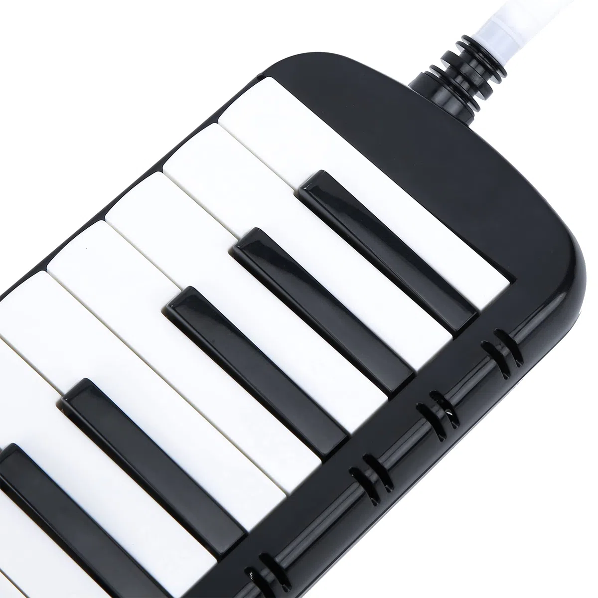 Piano melódica de 37 teclas con boquilla y bolsa de transporte, instrumento educativo musical portátil para principiantes (verde)