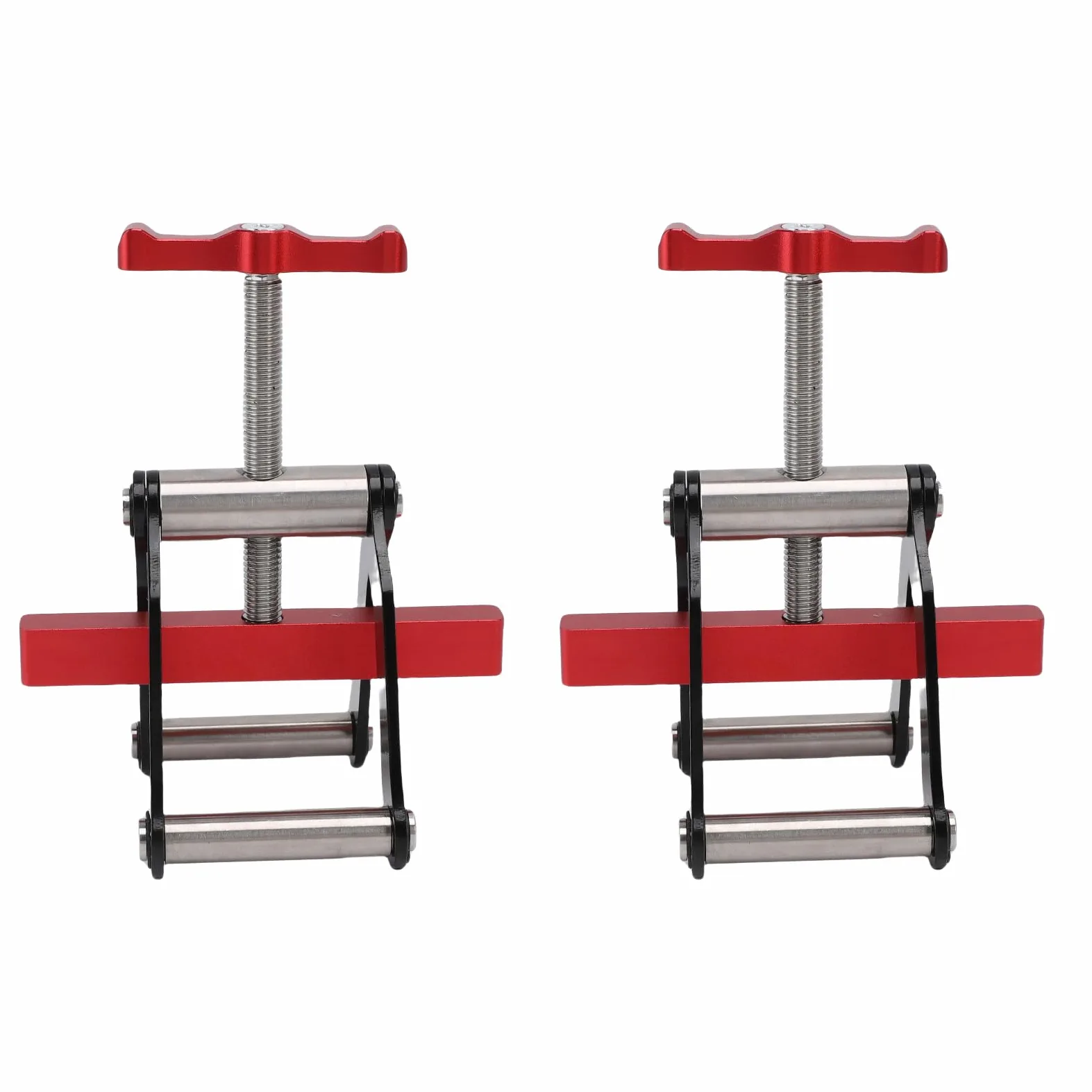 AYNEFY 4 Pinzas de Presión en 4 Direcciones Aleación de Aluminio Pinza de Esquina para Carpintería Pinza para Gabinetes Pinza para Muebles para Carpinteros con Diseño Ajustable