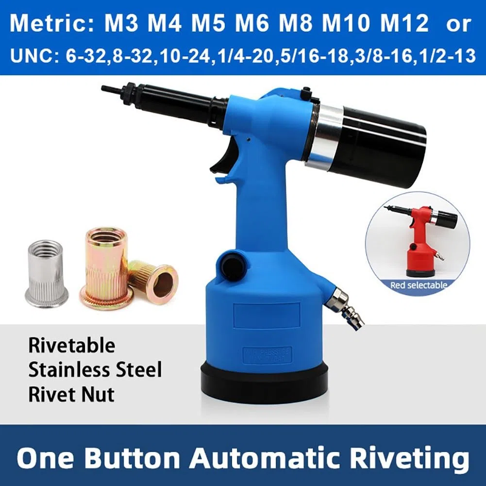 Remachadora de aire hidráulica automática Herramienta de tuercas remachadoras ciegas, Pistola de remaches neumática hidráulica industrial, Pistolas de tornillo eléctrico Herramienta remaches neumática