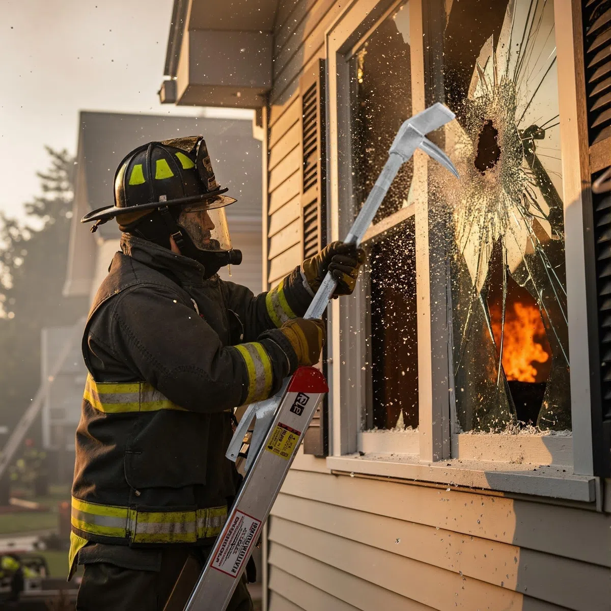 Herramienta de barra de palanca de bombero, herramienta multifuncional de rescate de entrada forzada de 30 pulgadas con mango antideslizante para demolición de emergencia y reparación de automóviles