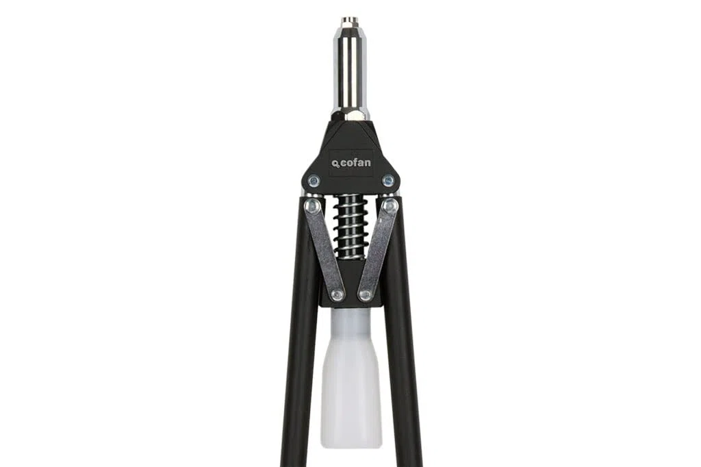 Cofan Remachadora profesional de dos brazos | Para remaches desde Ø 3,0/3,2 hasta Ø 6,4 mm | Para todo tipo de remaches