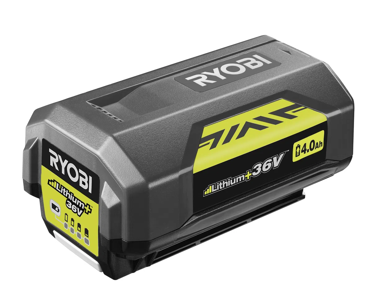 RYOBI - Batería Litio+ 36V Compatible con Todas Las Herramientas de Jardinería 36V MAX Power - 4,0 Ah - Gestión Individual de Carga/Descarga de Celdas y Energía Regulada - BPL3640D2