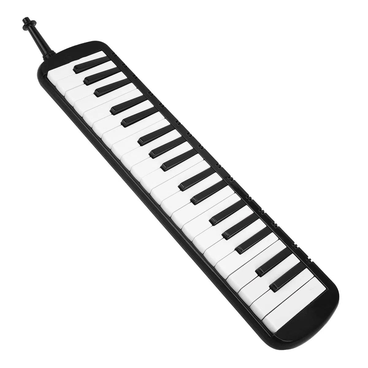 Piano melódica de 37 teclas con boquilla y bolsa de transporte, instrumento educativo musical portátil para principiantes (verde)