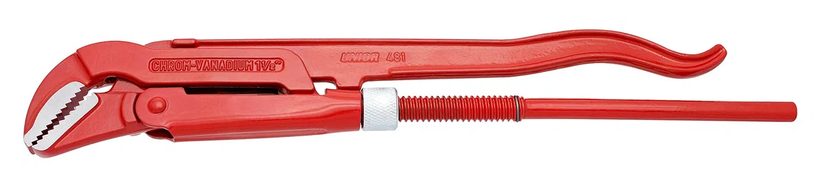 UNIOR 601499 - Llave para tubos modelo sueco 45 grados 3" serie 481/6